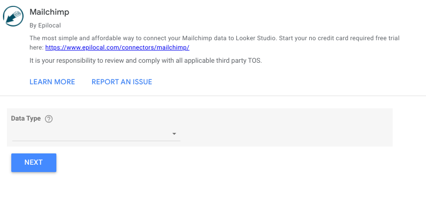 Google Looker Studio config